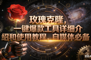 （16792期）玫瑰克隆工具，自媒体必备，一键爆款工具详细介绍和使用教程