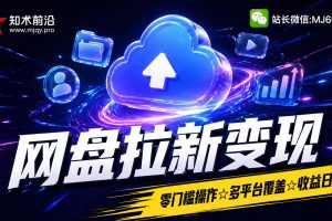网盘拉新项目，长期可做，月入几千